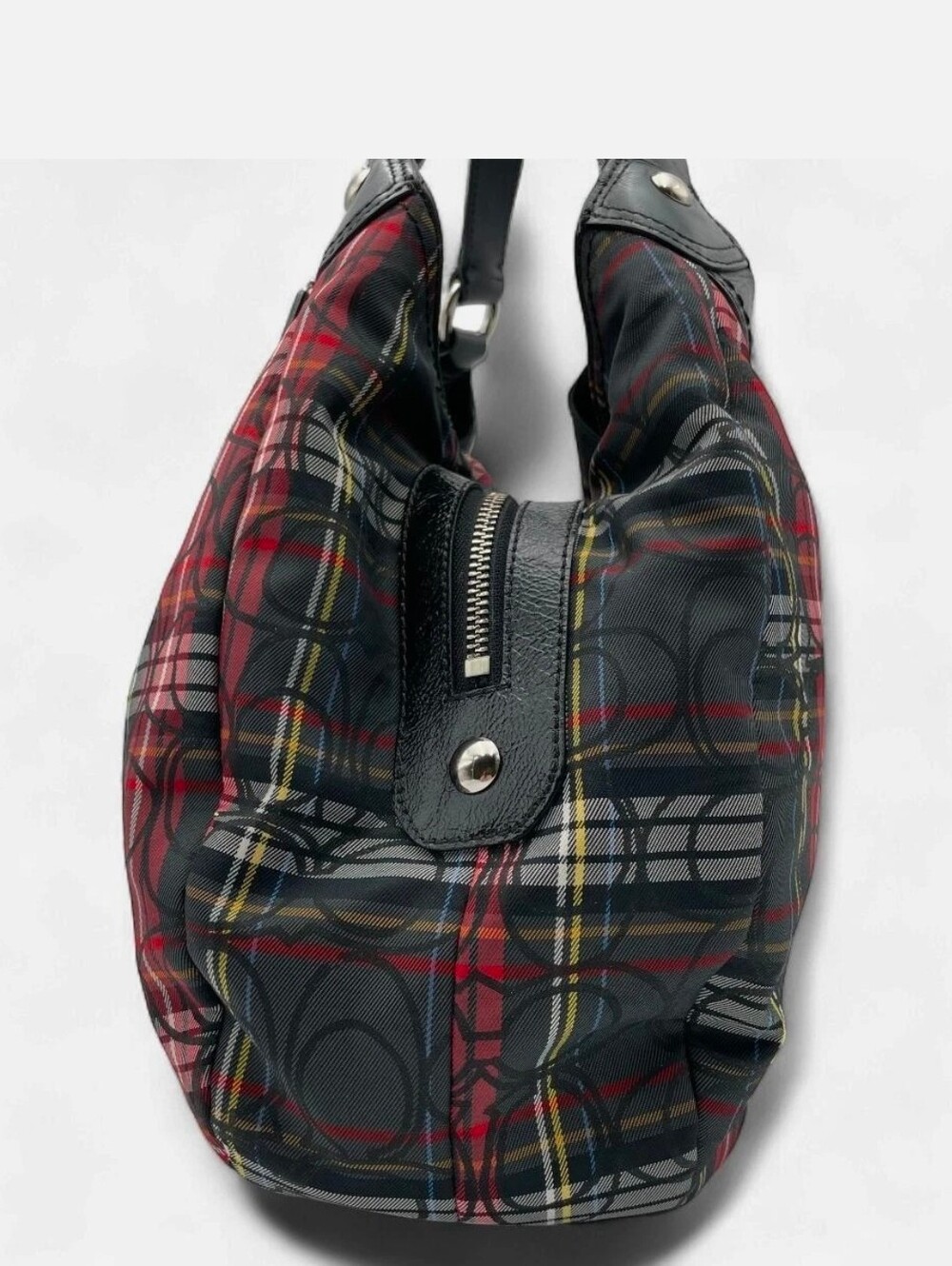 Coach Soho Black & Red Plaid Bag - Picture 4 of 16